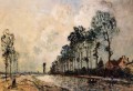 The Oorcq Canal Aisne impressionism Johan Barthold Jongkind scenery